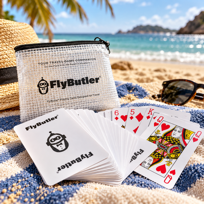 Flybutler-spillkort - 100 % plast